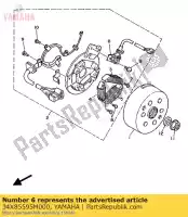 34X85595M000, Yamaha, bobina, pulsador yamaha dt lc 1gl spain 261gl-352s1 tdr tzr 125 1986 1987 1988 1989 1990 1991 1992 1993 1994, Novo