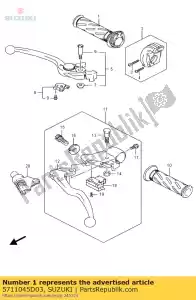 suzuki 5711045D03 aperto, acelerador - Lado inferior