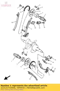 yamaha 2UJ121710000 árvore de cames 1 - Lado inferior