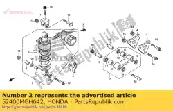 Aquí puede pedir cojín assy., rr. (kyb) de Honda , con el número de pieza 52400MGH642: