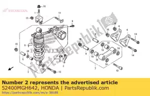 honda 52400MGH642 cojín assy., rr. (kyb) - Lado inferior