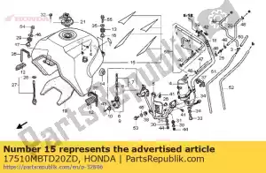 honda 17510MBTD20ZD komp. zbiornik, paliwo * nh359m * (nh359m mute black metallic) - Dół