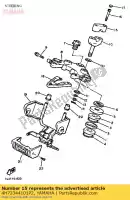 4H72344101P2, Yamaha, Supporto, impugnatura superiore yamaha  lc 4l1 europe 214l1-332e2 tdm xj xp500, 5gj1, 115gj-300e6 250 500 600 900 1981 1986 2001 2002 2003 2004 2009 2010, Nuovo