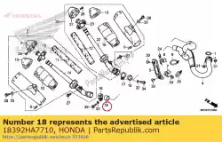 Aquí puede pedir embalaje, ej. De Honda , con el número de pieza 18392HA7710: