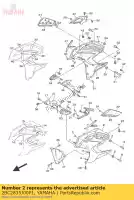 2BC2835J00P1, Yamaha, cuerpo, frente debajo de 1 yamaha fjr 1300 2016, Nuevo