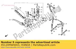 Honda 45124MW4003 mangueira, l. fr. freio - Lado inferior