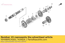 Here you can order the washer, 22. 1x36x2. 6 from Honda, with part number 90498MCA000: