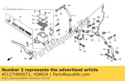 Here you can order the no description available at the moment from Honda, with part number 45127HN5671:
