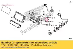 Aquí puede pedir caucho, ajuste del medidor de Honda , con el número de pieza 37215MKKD00: