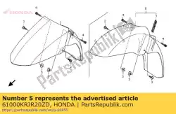 Qui puoi ordinare set parafanghi, fr. (wl) * tip da Honda , con numero parte 61000KRJR20ZD: