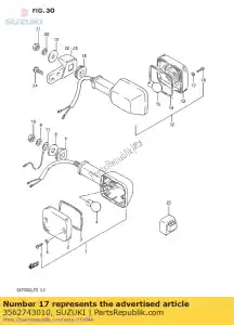 suzuki 3562743010 pakking, draai sig - Onderkant