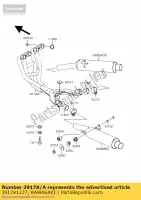 391781237, Kawasaki, manifold-comp-exhaust kawasaki zzr zz r 600, New