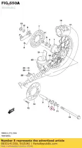 Suzuki 0833141359 circlip - Bottom side