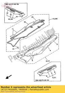 Yamaha 1KT2174G0000 gráfico 3 - Lado inferior