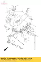 4KG241622000, Yamaha, emblemat 2 yamaha xjr 1200 1300 1995 1996 1997 1998 1999 2000 2001, Nowy