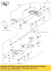 Aquí puede pedir collar de Kawasaki , con el número de pieza 921521790: