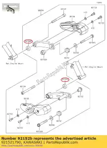 Kawasaki 921521790 collar - Lado inferior