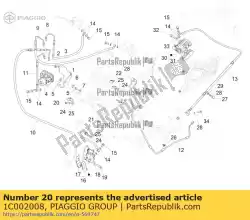 Tutaj możesz zamówić zacisk w?? A od Piaggio Group , z numerem części 1C002008: