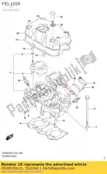 Here you can order the o-ring(d:2. 3,id from Suzuki, with part number 0928030L01: