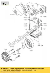 beugel, regelaar zx1000e8f van Kawasaki, met onderdeel nummer 110541960, bestel je hier online: