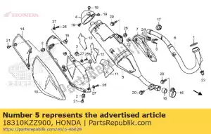 Honda 18310KZZ900 marmitta comp - Il fondo