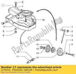 Qui puoi ordinare protezione da Piaggio Group , con numero parte 273016: