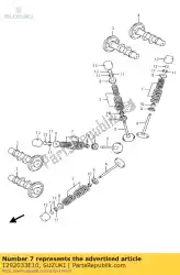 Qui puoi ordinare set di molle da Suzuki , con numero parte 1292033E10: