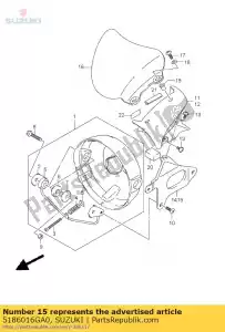 Suzuki 5186016GA0 piastra, alloggiamento c - Il fondo