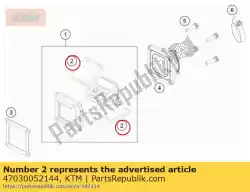 Here you can order the reed valve cpl. 85 sx 2009 from KTM, with part number 47030052144: