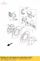 4WM2580U0100, Yamaha, caliper assy (a destra) yamaha  xv xvs xvz xvztf 650 1300 1600 1998 1999 2000 2001 2002 2017 2018, Nuovo