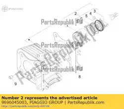 Ici, vous pouvez commander le piston assy cat. 3 auprès de Piaggio Group , avec le numéro de pièce 9696045003: