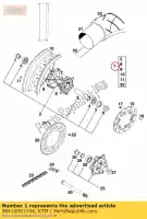 58410001344, KTM, achterwiel 4,25x17 ktm  lc lc4 sc 620 640 2001 2002 2020, Nieuw