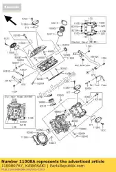 Aquí puede pedir culata-culata, rr kvf650fd de Kawasaki , con el número de pieza 110080767: