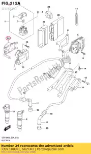 suzuki 3397348G01 deksel, aandrijving - Onderkant