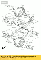 41068S007, Kawasaki, Assale, rr kawasaki kfx50 50 , Nuovo