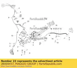 abs pijp drager van Piaggio Group, met onderdeel nummer 2B004457, bestel je hier online: