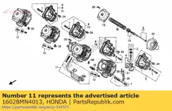 Qui puoi ordinare set di viti da Honda , con numero parte 16028MN4013: