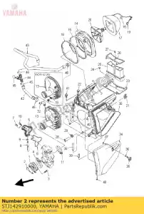 yamaha 5TJ142910000 wspornik 1 - Dół