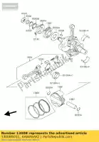 13008S011, Kawasaki, piston de anillo kawasaki klv 1000, Nuevo