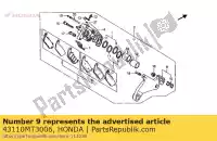 43110MT3006, Honda, support comp., rr. étrier honda st pan european  a st1100 st1100a 1100 , Nouveau