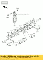 420361207, Kawasaki, manicotto, 20x28x60 kawasaki vn classic b kle  a drifter c klx r e klr kl650 vulcan d klr500 klr650 tengai kle500 klx650 vn800 klx650r klr650c 800 500 650 , Nuovo