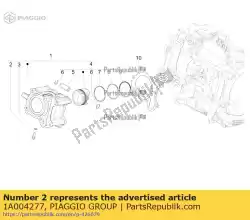 Qui puoi ordinare vite con flangia m6x16 da Piaggio Group , con numero parte 1A004277: