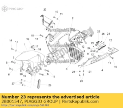 Aprilia 2B001547, Diaframma, OEM: Aprilia 2B001547