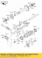 131401173, Kawasaki, changement de fourche kawasaki klf300 4x4 300 , Nouveau