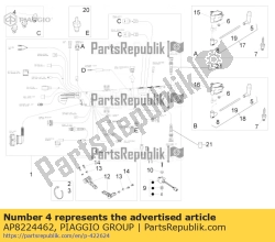 Aprilia AP8224462, Relé 12v / 30a, OEM: Aprilia AP8224462