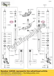 Here you can order the spring-front fork zx1000gbf from Kawasaki, with part number 440260153: