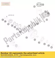 50330018400, KTM, krukas cpl. 125 sx 2007 ktm exc mxc sx sxs 125 200 2001 2002 2003 2004 2005 2006 2007 2008 2009 2010 2011 2012 2013 2014 2015, Nieuw