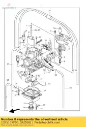 Here you can order the valve,throttle from Suzuki, with part number 1355137F00: