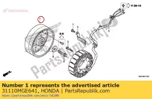 honda 31110MGE641 flywheel comp. - Bottom side