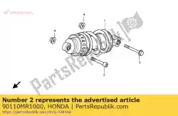 Aqui você pode pedir o parafuso, soquete, 10x55 em Honda , com o número da peça 90110MR1000: